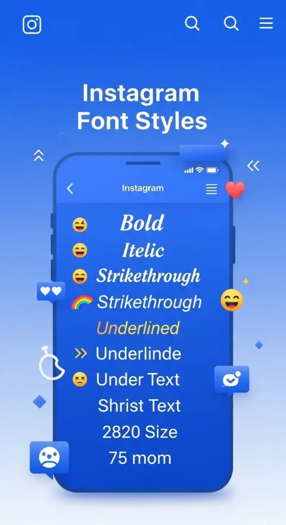 Instagram-Schriften und -Stile Instagram-Schriften und -Stile
