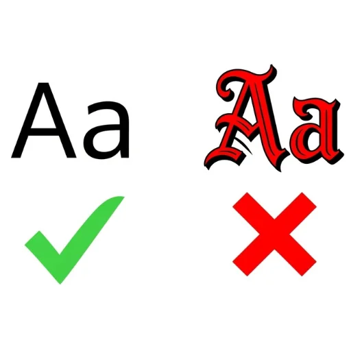 2. Avoid overly complex fonts