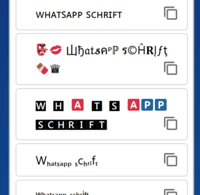 Whatsapp Schriftart 4 2. Schriftart wählen