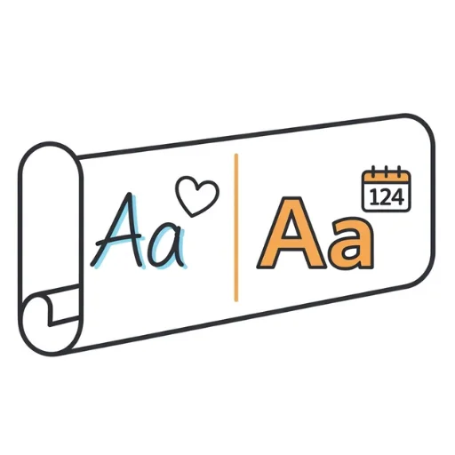 3. Match the font to the message