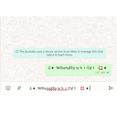Whatsapp Schriftart 6 4. Einfügen