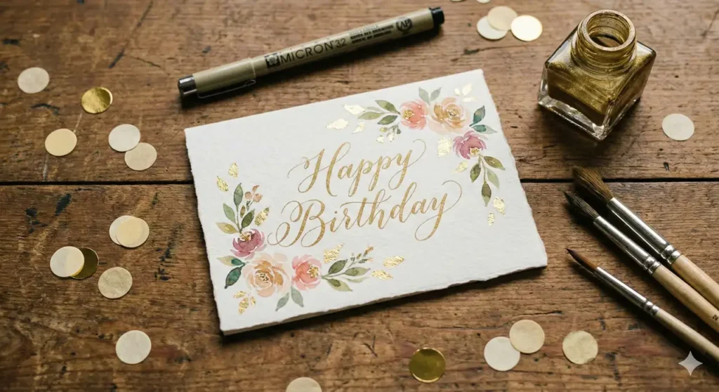 1 Happy Birthday Schrift