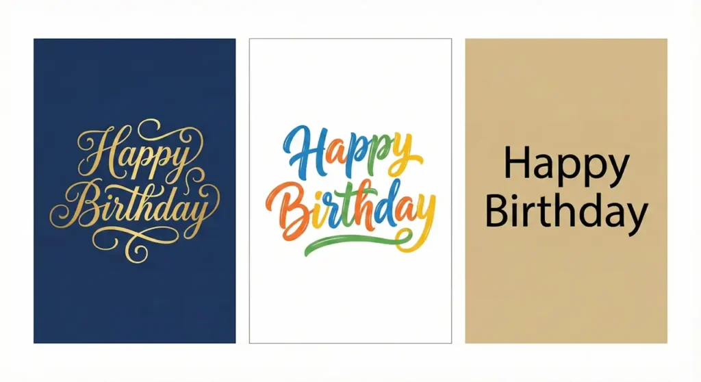 2 Happy Birthday Styles
