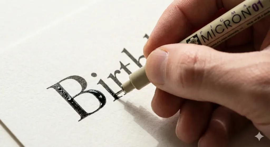 3 Happy Birthday Schrift selbst gestalten