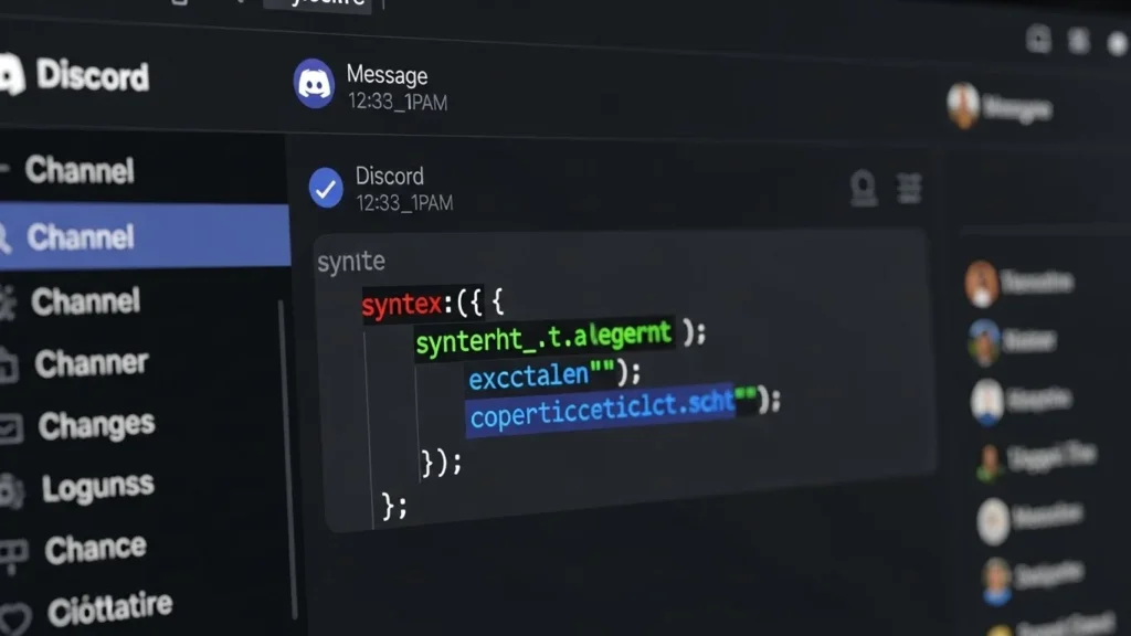 discord bunte schrift code blöcke