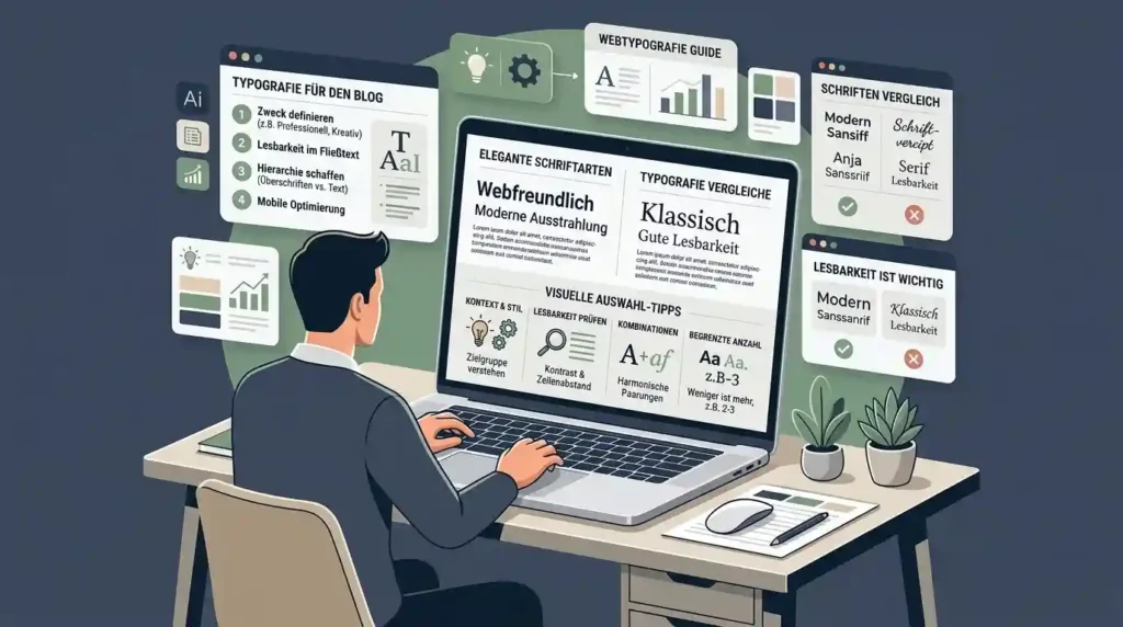 Tipps für die besten Schriftarten mit modernen und stilvollen Textdesigns für Social Media und kreative Inhalte
